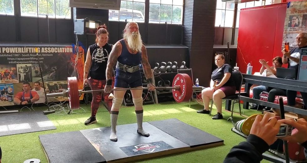 Man sets powerlifting record, on track for world-wide record