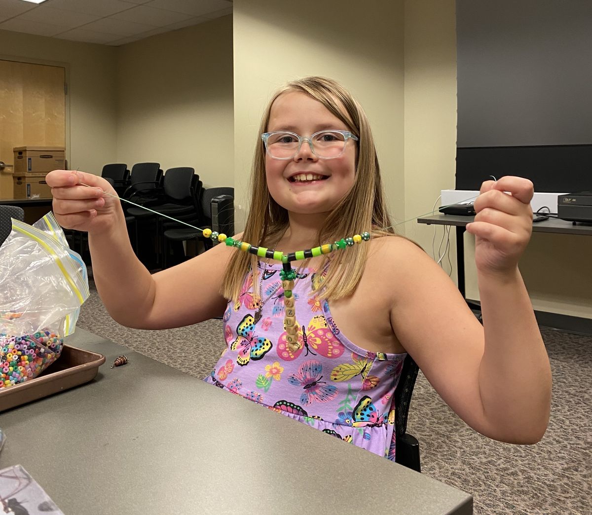 Library cards and lanyards at the Millbrook Library