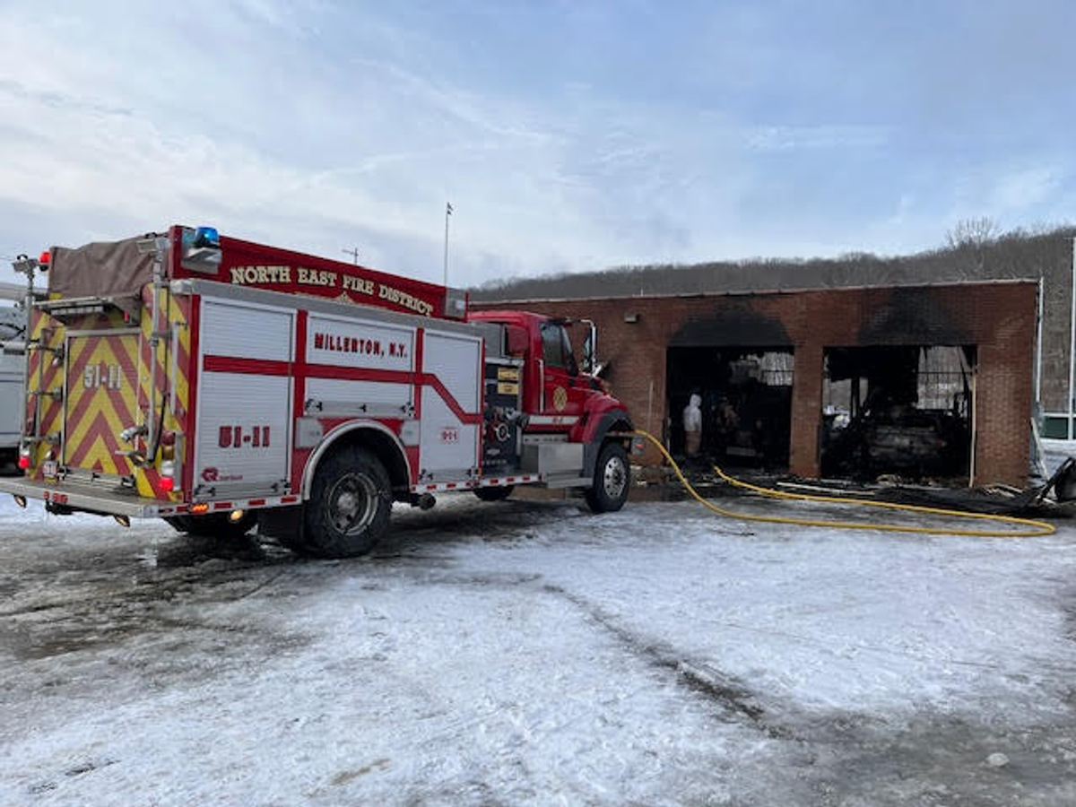 Fire guts Water and Highway Building, destroys vehicles, tools