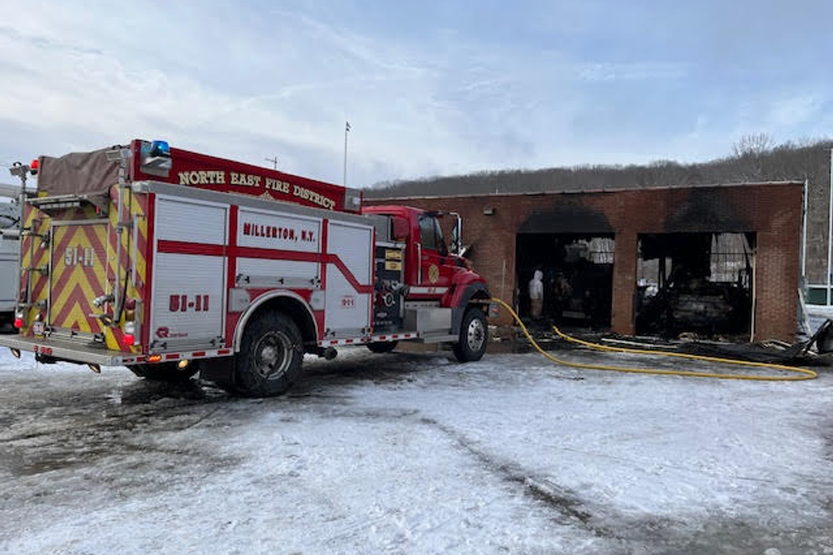 Fire guts Water and Highway Building, destroys vehicles, tools
