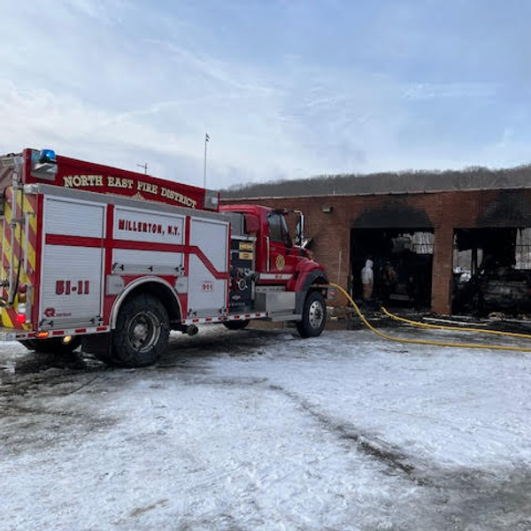 Fire guts Water and Highway Building, destroys vehicles, tools