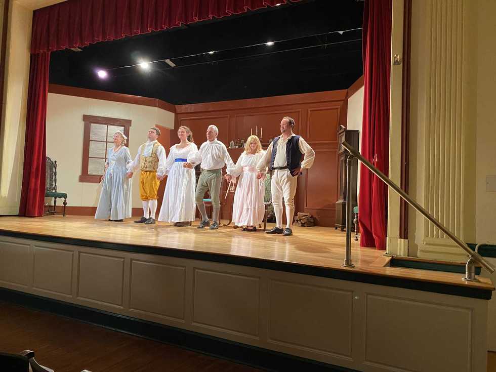 Original play packs Amenia Town Hall theater