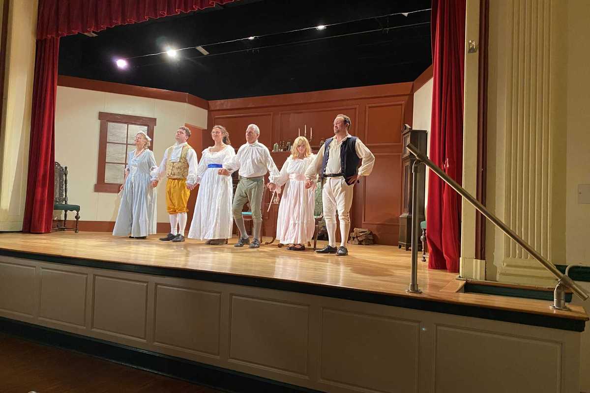 Original play packs Amenia Town Hall theater