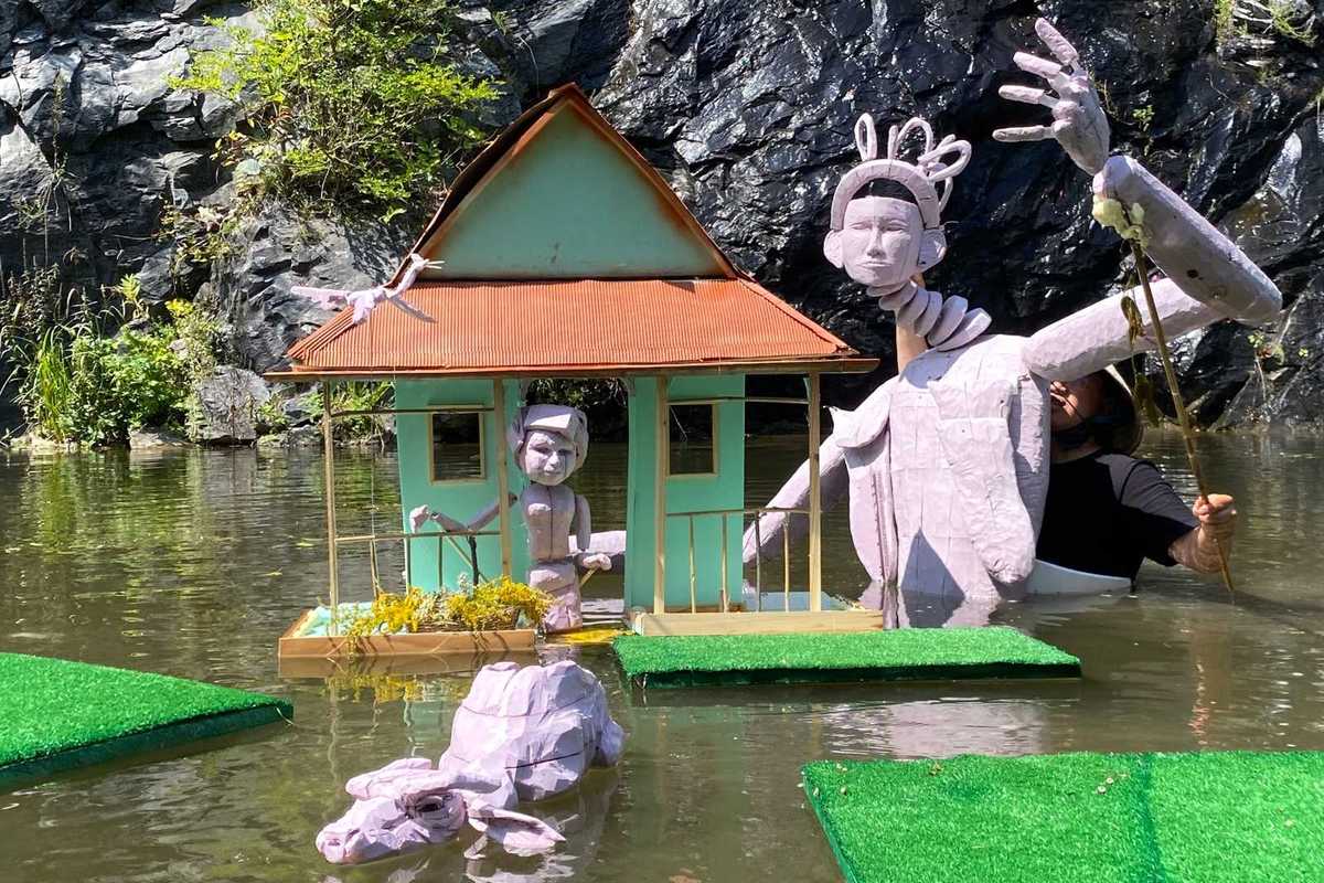 A Vietnamese water puppet musical returns to the quarry where it began
