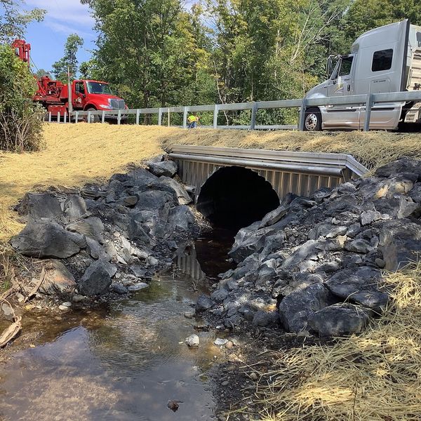 Milan Hill Road work finishes with a culvert replacement