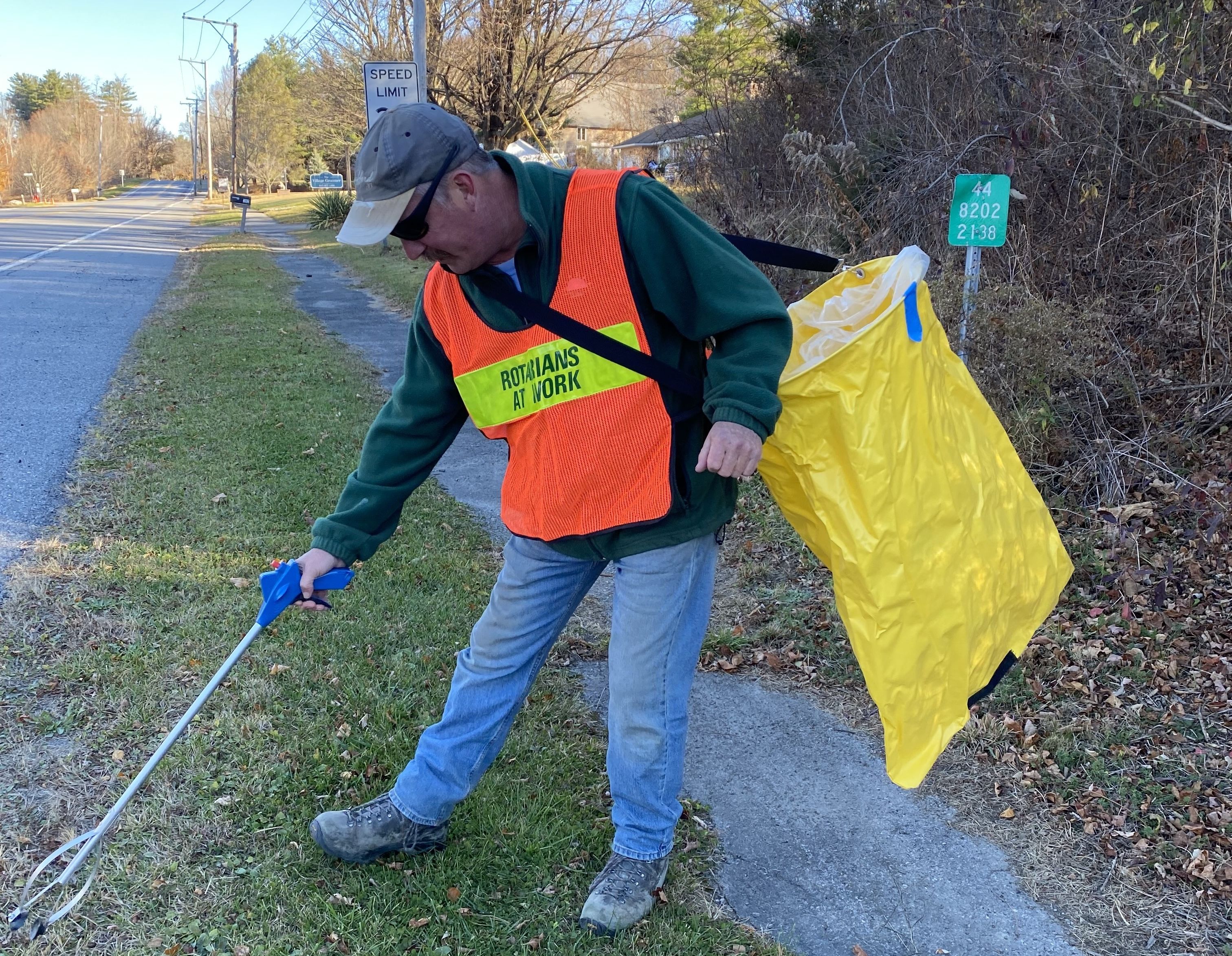 Millbrook Rotarians tidy up the Village and have fun, too