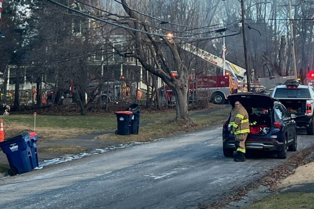 Area fire companies team up to extinguish blaze in Millerton