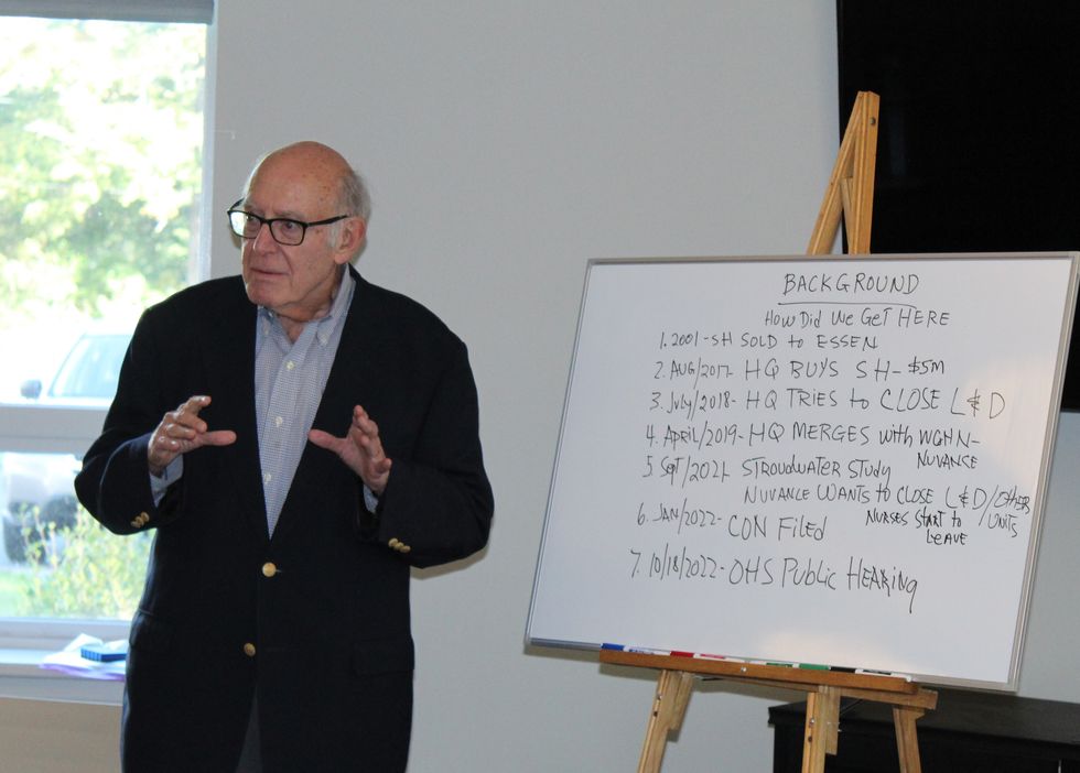 Save Sharon Hospital makes its case prior to public hearing