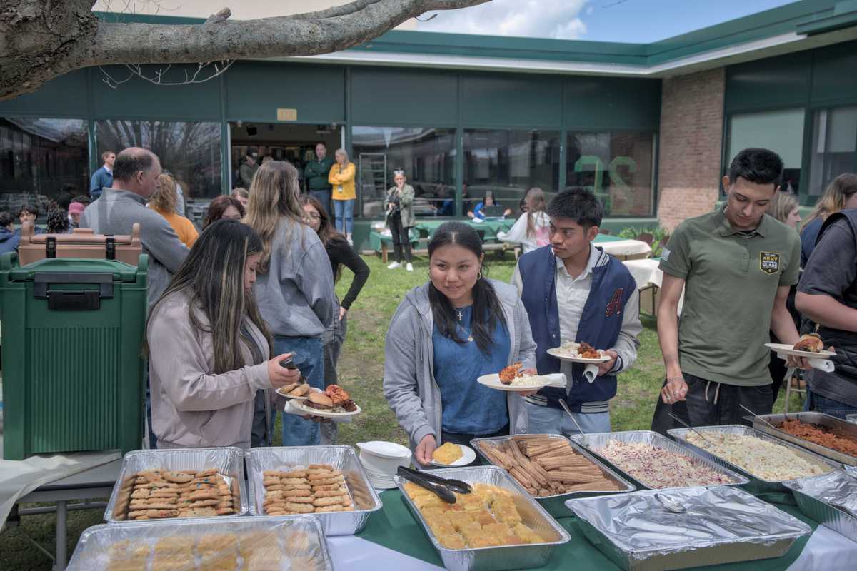 Webutuck High School seniors celebrate
post-grad plans with ‘decision day’ BBQ feast